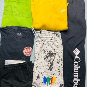 Nike Yellow Sweatshirt and Columbia Black Pants Lot S/M